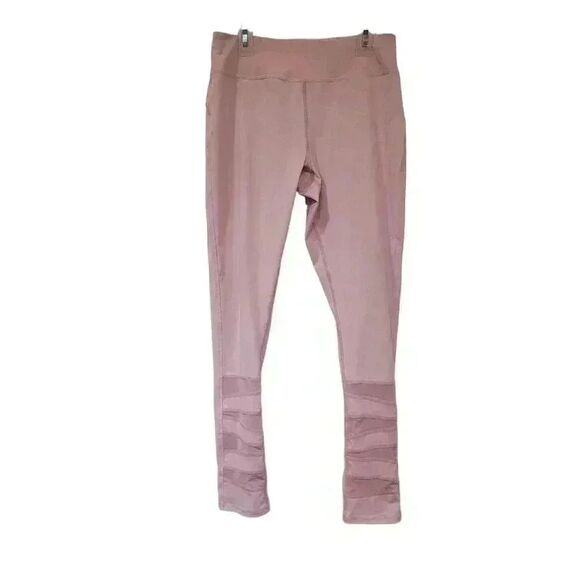 𝅺Avia Girl's Perfect Pink Poly/Spandex Workout Leggings sz XL (14-16) EUC - Picture 1 of 9